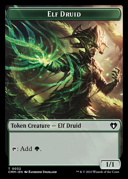 City's Blessing // Elf Druid Double-Sided Token [Commander Masters Tok City's Blessing // Elf Druid Double-Sided Token [Commander Masters Tok