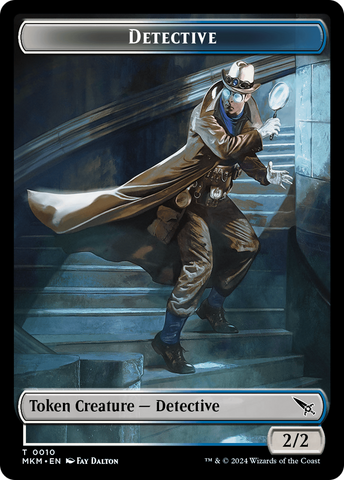 Detective // Plant Double-Sided Token [Murders at Karlov Manor Tokens]