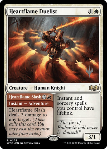 Heartflame Duelist // Heartflame Slash (Promo Pack) [Wilds of Eldraine Promos]