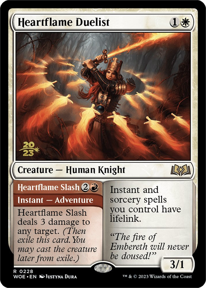 Heartflame Duelist // Heartflame Slash (Promo Pack) [Wilds of Eldraine Promos]