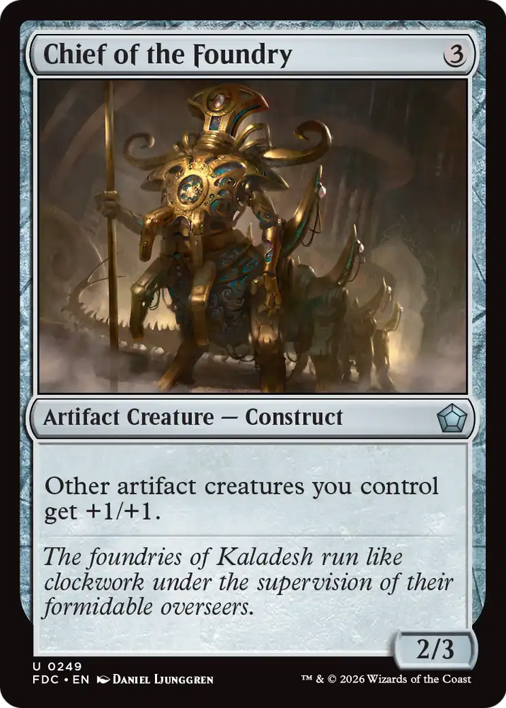 Chief of the Foundry [Foundations Commander]