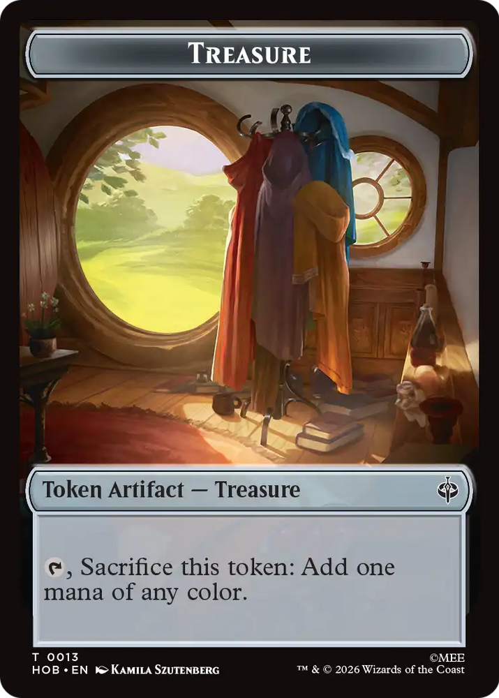 Human Soldier // Treasure (0013) Double-Sided Token [The Hobbit Tokens]