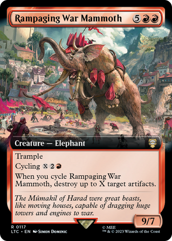 Rampaging War Mammoth (Extended Art) [The Lord of the Rings: Tales of Middle-Earth Commander]