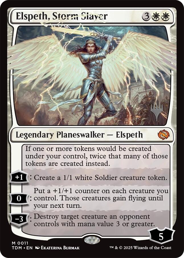 Elspeth, Storm Slayer (Promo Pack) [Tarkir: Dragonstorm Promos]
