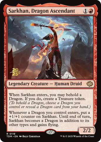 Sarkhan, Dragon Ascendant [Tarkir: Dragonstorm Prerelease Promos]
