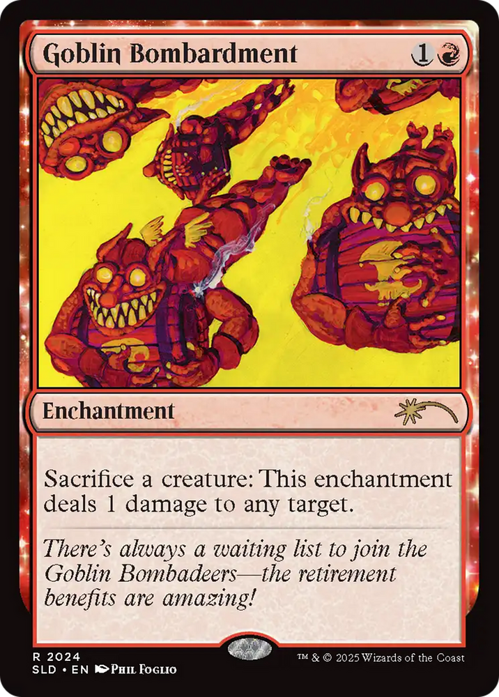 Goblin Bombardment (2024) (Rainbow Foil) [Secret Lair Drop Series]