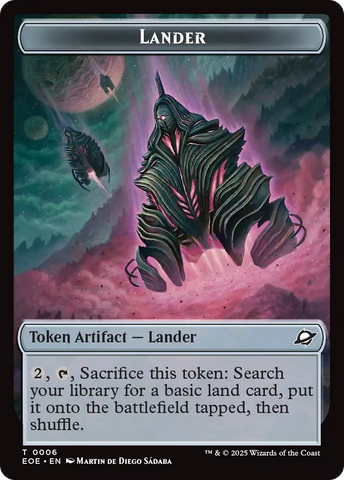 Drone // Lander (0006) Doubled-Sided Token [Edge of Eternities Tokens]
