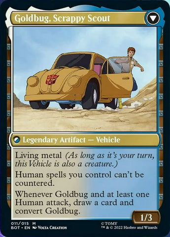 Goldbug, Humanity's Ally // Goldbug, Scrappy Scout [Universes Beyond: Transformers]
