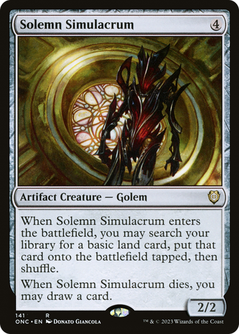Solemn Simulacrum [Phyrexia: All Will Be One Commander]