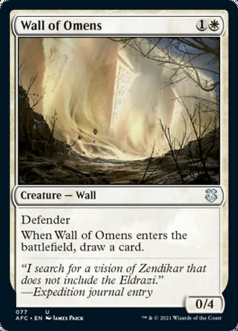 Wall of Omens [Dungeons & Dragons: Adventures in the Forgotten Realms Commander]