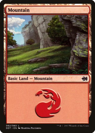 Mountain (62) [Duel Decks: Merfolk vs. Goblins]