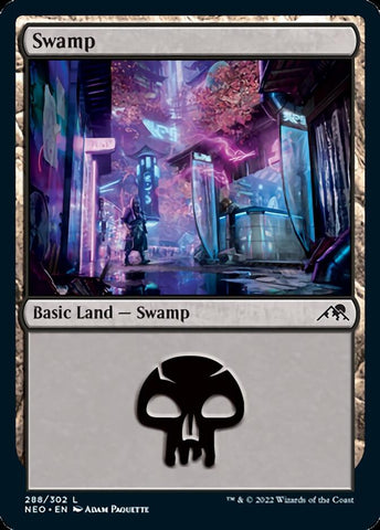 Swamp (288) [Kamigawa: Neon Dynasty]