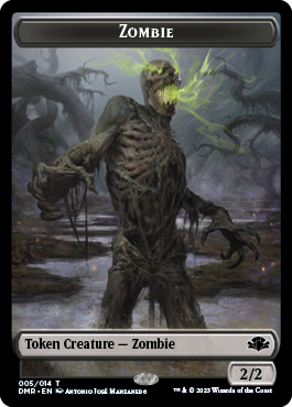 Zombie // Saproling Double-Sided Token [Dominaria Remastered Tokens]
