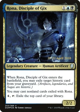 Rona, Disciple of Gix [Dominaria Promos]
