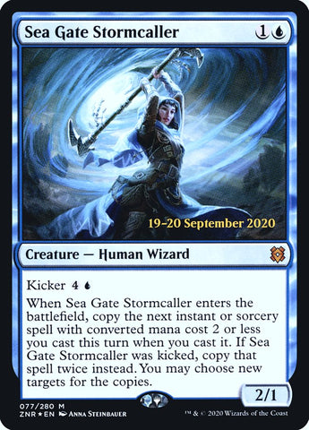 Sea Gate Stormcaller  [Zendikar Rising Prerelease Promos]