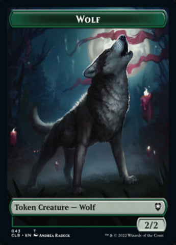 Wolf // Insect Double-sided Token [Commander Legends: Battle for Baldur's Gate Tokens]