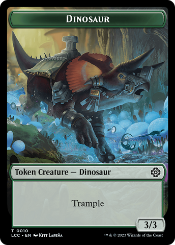 Elephant // Dinosaur (0010) Double-Sided Token [The Lost Caverns of Ixalan Commander Tokens]
