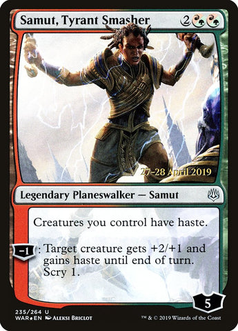 Samut, Tyrant Smasher  [War of the Spark Prerelease Promos]