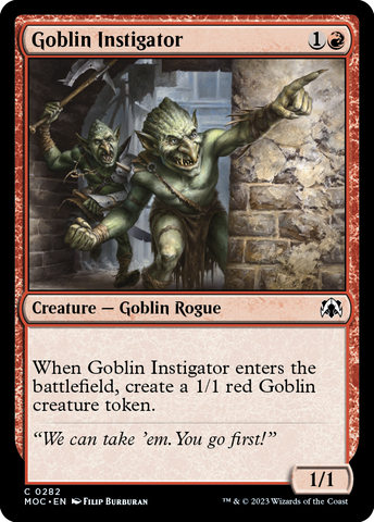 Goblin Instigator [March of the Machine Commander]
