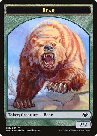 Bear Token (011) [Modern Horizons Tokens]