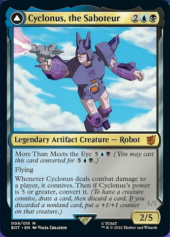 Cyclonus, the Saboteur // Cyclonus, Cybertronian Fighter [Universes Beyond: Transformers]