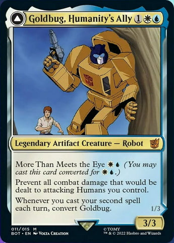 Goldbug, Humanity's Ally // Goldbug, Scrappy Scout [Universes Beyond: Transformers]